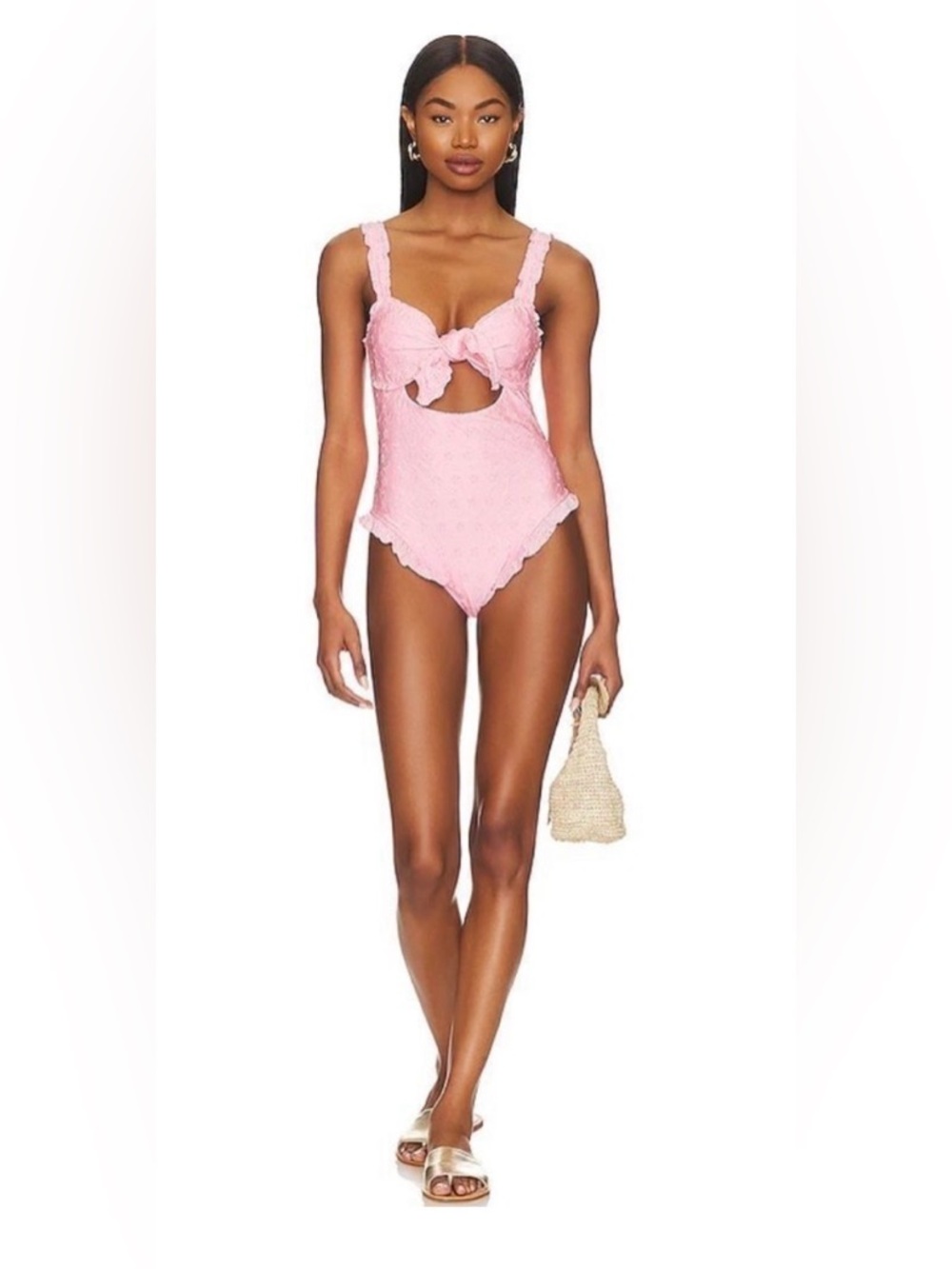 Frankie’s Bikinis - Lucia Eyelet One Piece